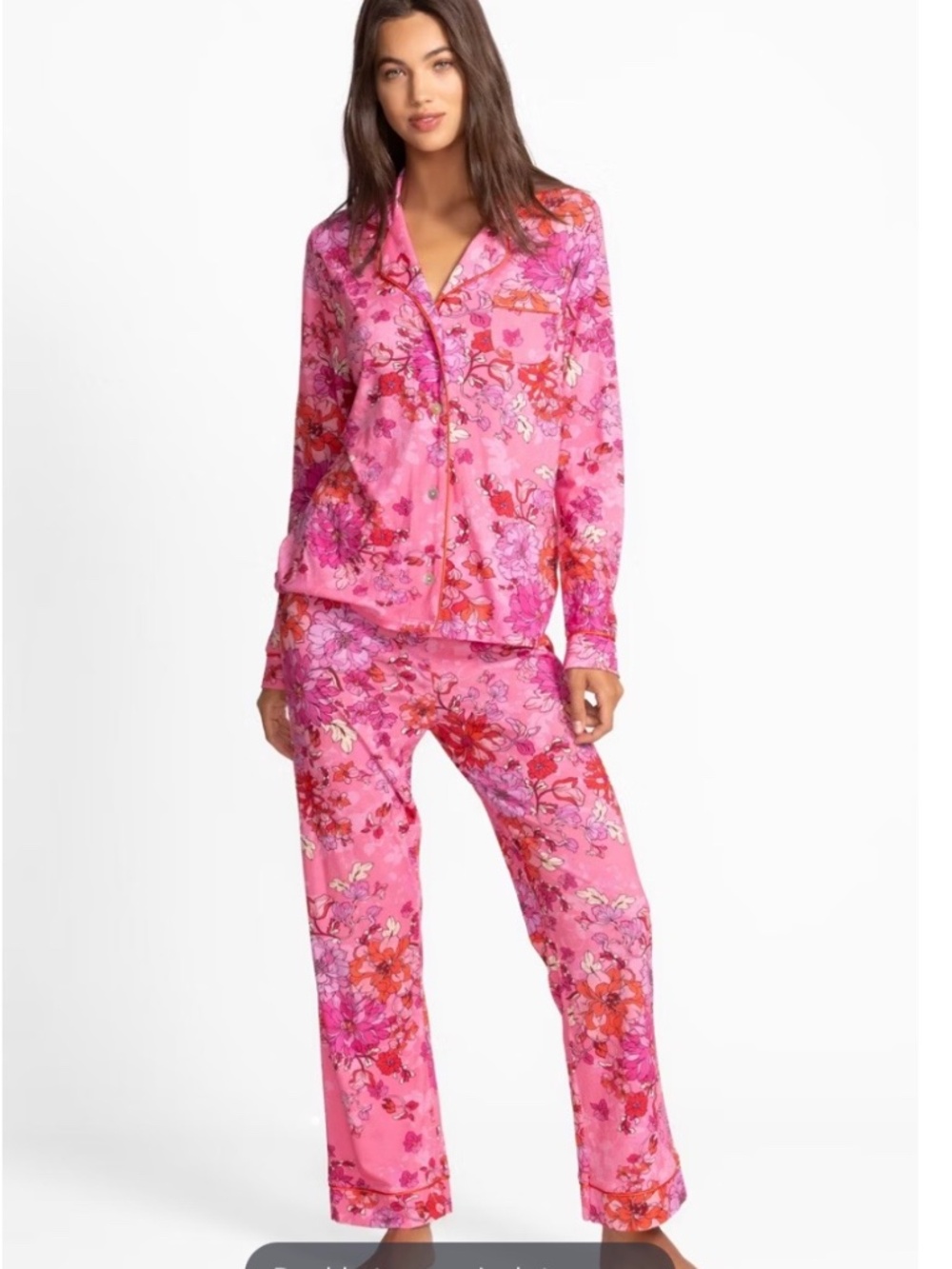 NWT NIP Johnny Was Pink Lobelia Carly PJ set XL